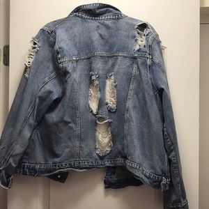 Forever 21 Jackets & Coats - Distorted jean jacket plus size Forever 21 Jackets & Coats - Distorted jean jacket plus size